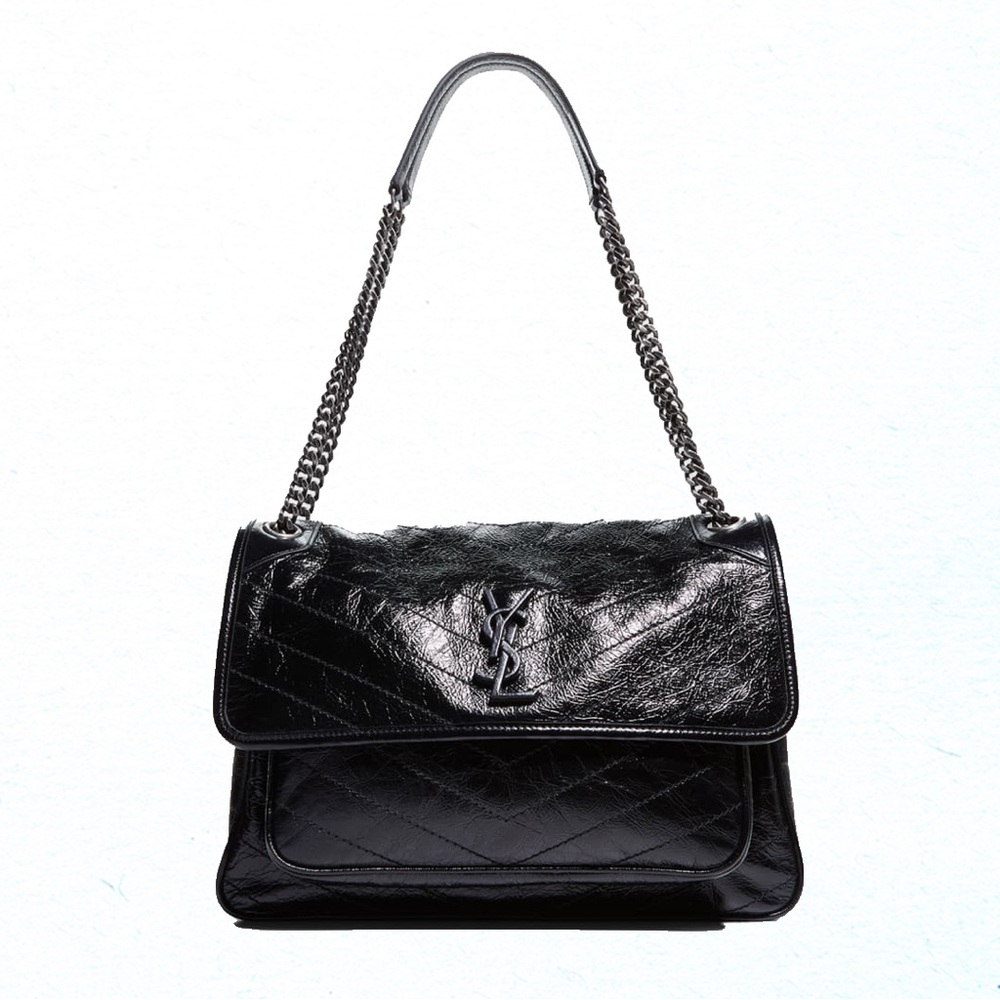 Niki Monogram YSL Large Flap Shoulder Bag